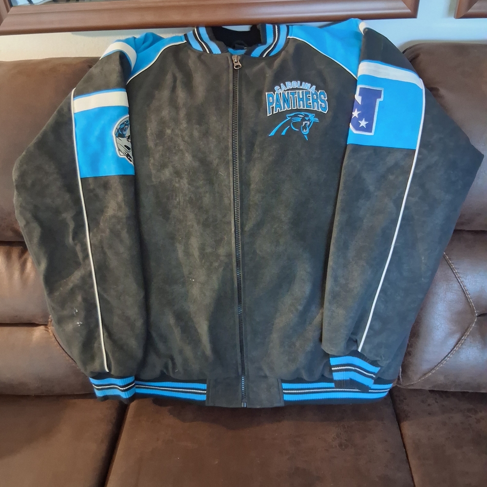 Carolina Panthers Black and Blue Jacket